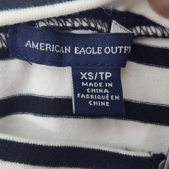 American Eagle Outfitter Black and White Stripe Mini Skirt - Picture 7 of 7